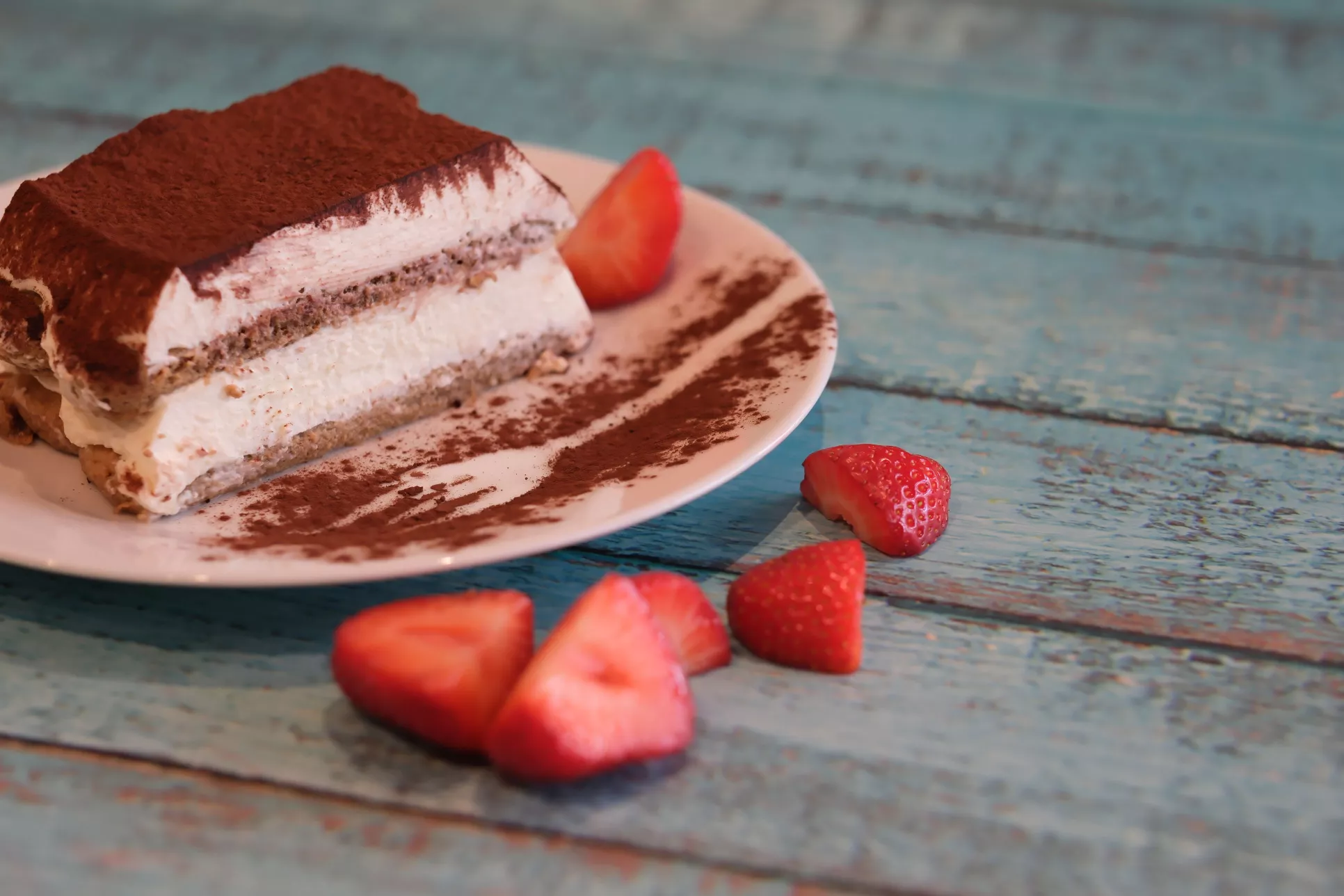 Tiramisu mit Erdbeeren